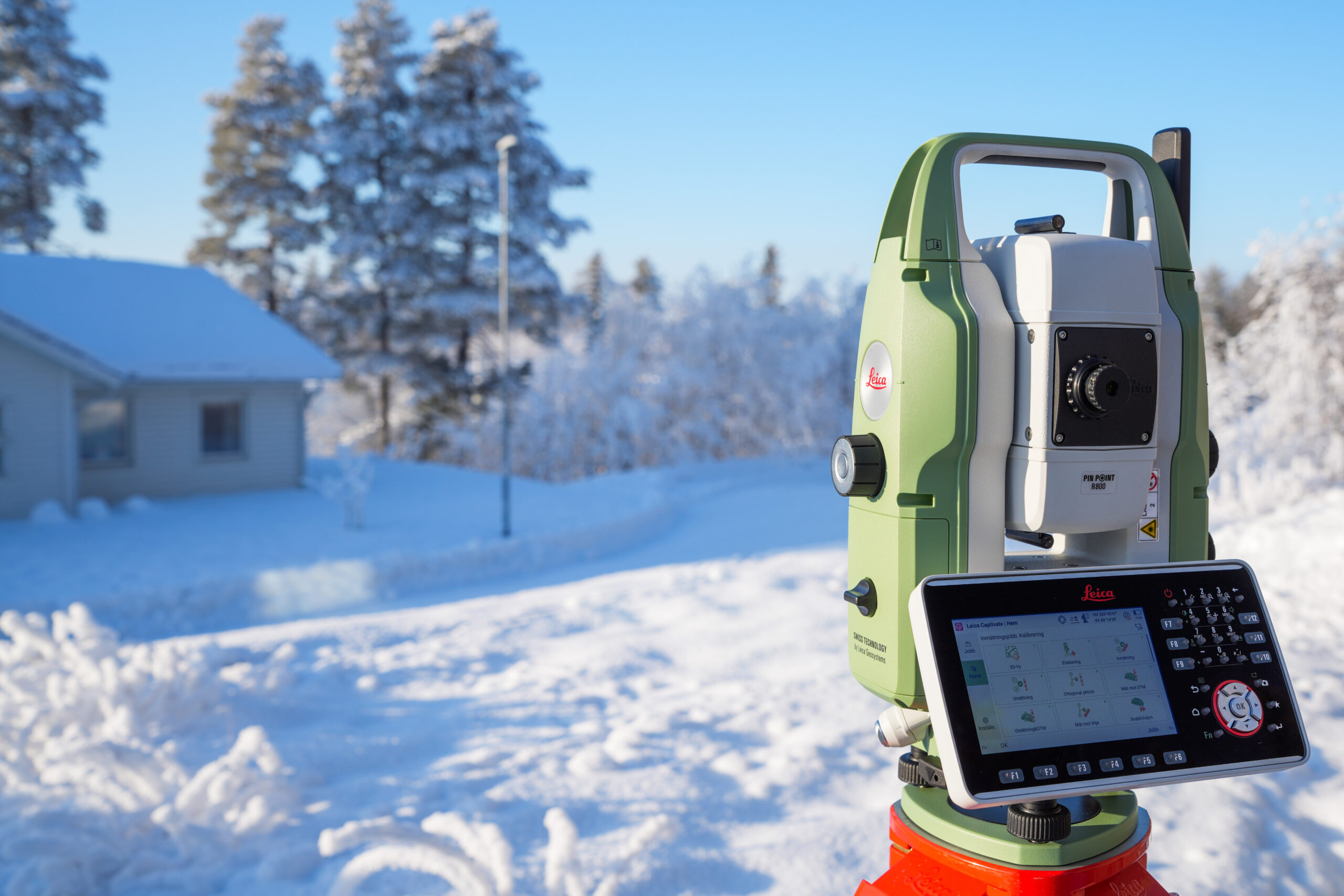Leica TS20 Mätning vintertid